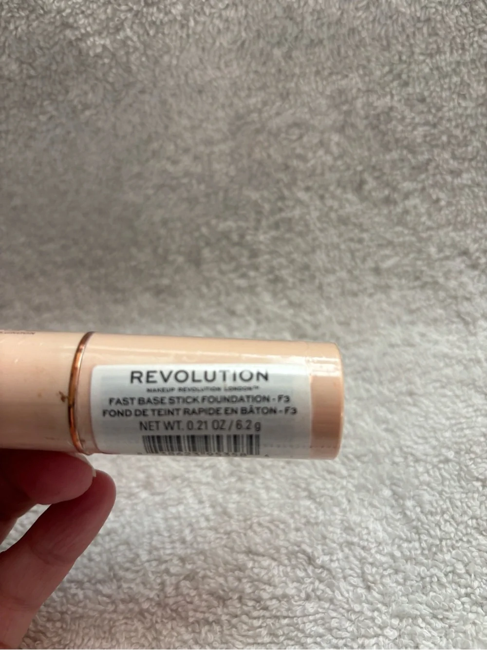 New revolution fast base stick foundation shade F3